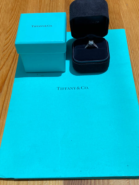 Tiffany & Co. 1.15tcw (1.05ct Centre) H/VS1 Lucida Diamond Engagement Ring Cert/Val/Boxes