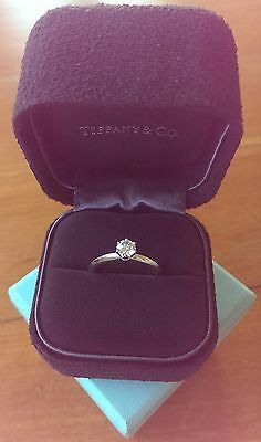 Vintage Tiffany & Co. Engagement Ring. Save off Retail with this Pre Loved Diamond Engagement Ring