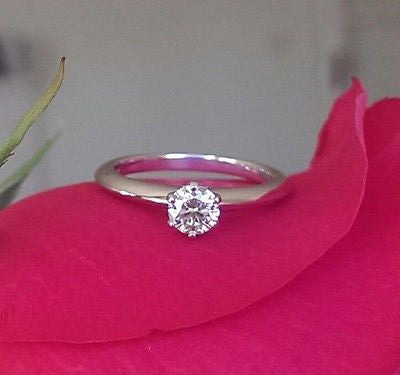 Vintage Tiffany & Co. Engagement Ring. Save off Retail with this Pre Loved Diamond Engagement Ring