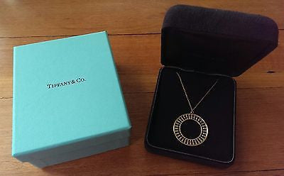 Tiffany & Co 18ct Yellow Gold Paloma Picasso Stella Large Pendant 20" 18ct Chain