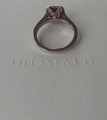 Tiffany & Co 1.21ct Pink Sapphire & Diamond Legacy Engagement/Anniversary ring