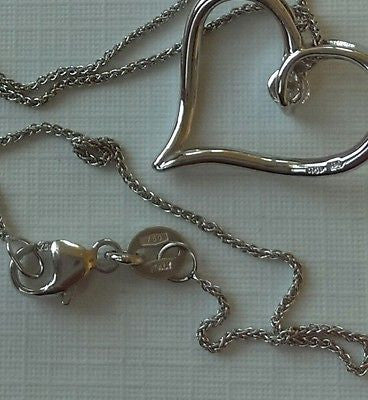 Hearts on Fire Diamond Ideal Cut Amorous Heart Pendant 18ct White Gold