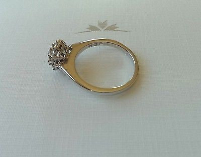 Hearts on Fire 0.91tcw Beloved Ideal Cut Diamond Halo Engagement Ring