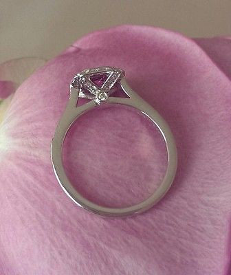 Tiffany & Co 1.21ct Pink Sapphire & Diamond Legacy Engagement/Anniversary ring