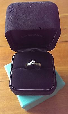 Tiffany & Co 0.43ct E/VVS1 Etoile Solitaire Diamond Engagement Ring
