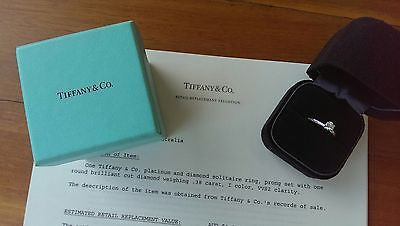 Vintage Tiffany & Co. Engagement Ring. Save off Retail with this Pre Loved Diamond Engagement Ring