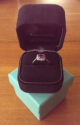 Tiffany & Co 1.21ct Pink Sapphire & Diamond Legacy Engagement/Anniversary ring
