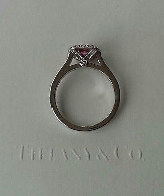 Tiffany & Co 1.21ct Pink Sapphire & Diamond Legacy Engagement/Anniversary ring