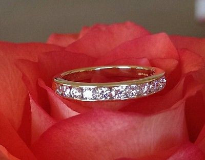 Tiffany & Co Diamond 18ct Yellow Gold Half Eternity Band 0.33tcw G/VS $4550