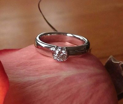Tiffany & Co 0.43ct E/VVS1 Etoile Solitaire Diamond Engagement Ring