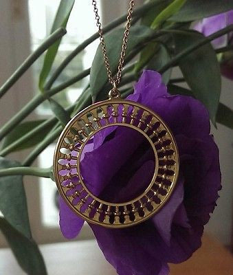 Tiffany & Co 18ct Yellow Gold Paloma Picasso Stella Large Pendant 20" 18ct Chain