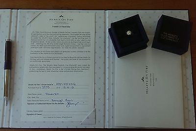 Hearts on Fire 0.91tcw Beloved Ideal Cut Diamond Halo Engagement Ring