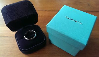Tiffany & Co Etoile Platinum Diamond Band 0.22ct Size 6.5 RRP $3550