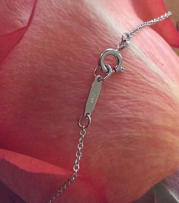 Tiffany & Co 18ct White Gold & Diamond 'Return to Tiff' Mini Dble Heart Pendant