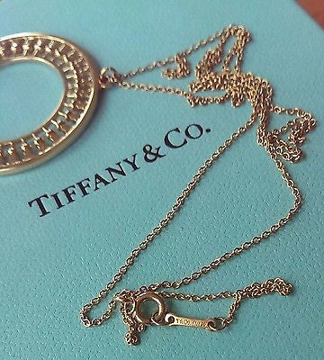 Tiffany & Co 18ct Yellow Gold Paloma Picasso Stella Large Pendant 20" 18ct Chain