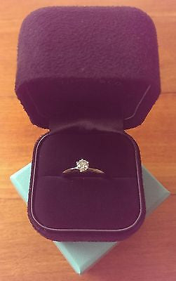 Vintage Tiffany & Co. Engagement Ring. Save off Retail with this Pre Loved Diamond Engagement Ring