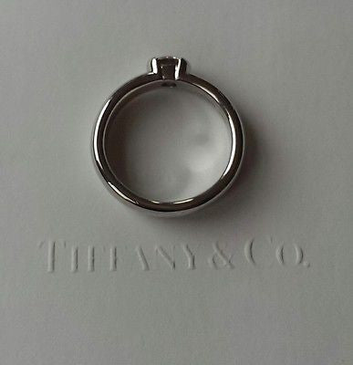 Tiffany & Co 0.43ct E/VVS1 Etoile Solitaire Diamond Engagement Ring