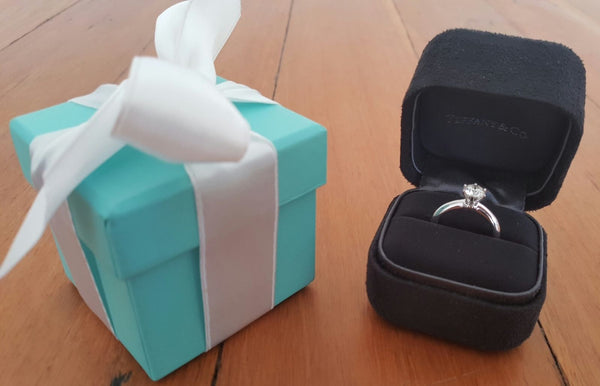 Vintage Tiffany & Co. Solitaire Diamond Engagement Ring.