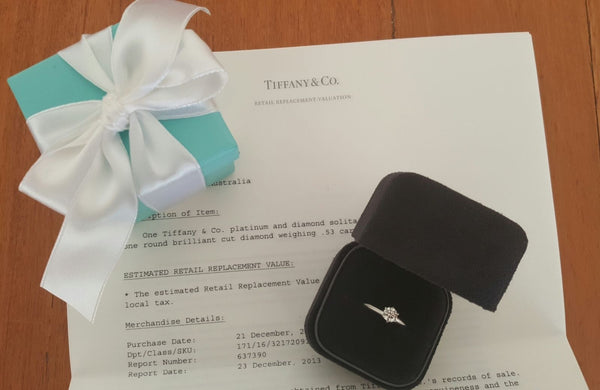 Second Hand Tiffany & Co Classic Diamond Engagement Ring