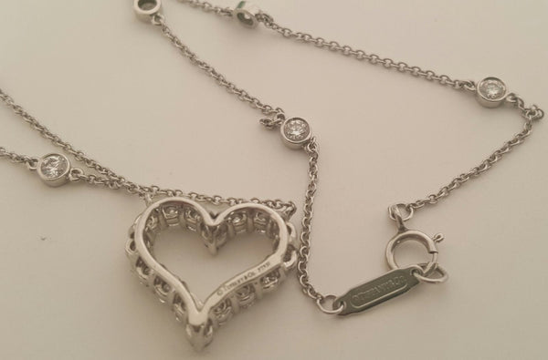 Second Hand Tiffany & Co. Diamond and Platinum Pendant.