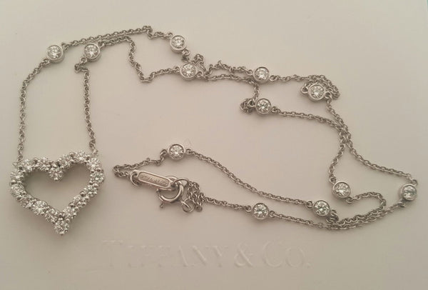 Pre Loved Tiffany & Co Diamond Necklace.