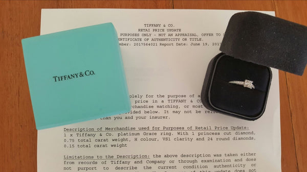 Pre Loved Tiffany & Co Diamond Engagement Ring.