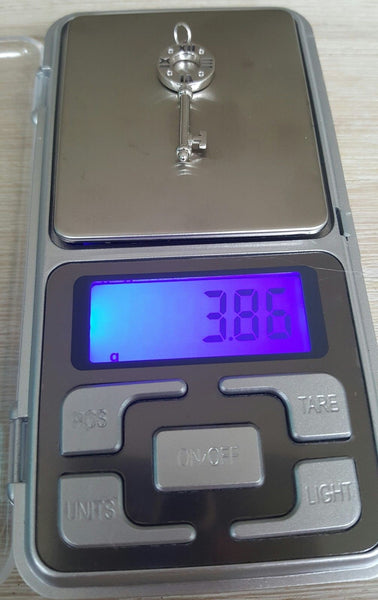 Tiffany & Co. 18ct White Gold and Diamond Atlas Pierced Key Pendant