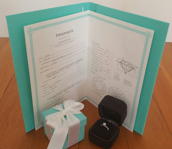 Vintage Tiffany & Co. Solitaire Diamond Engagement Ring.