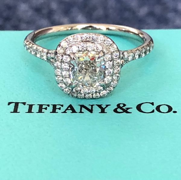 Tiffany & Co. 1.31tcw G/VS1 Diamond Soleste Engagement Ring Cert/Val/Rcpt/Boxes