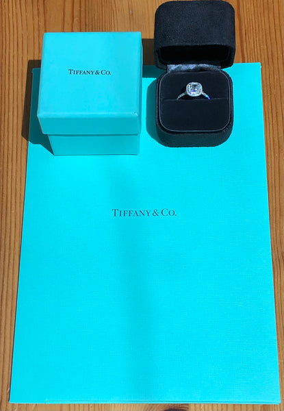 Tiffany & Co. 1.31tcw G/VS1 Diamond Soleste Engagement Ring Cert/Val/Rcpt/Boxes
