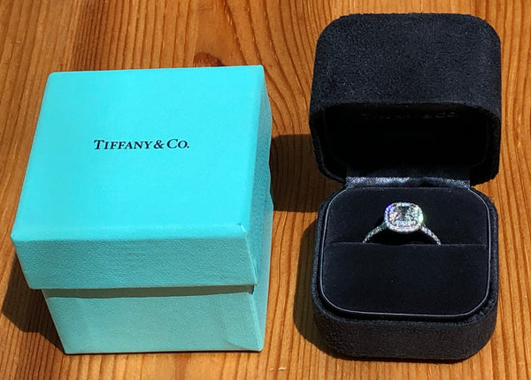 Tiffany & Co. 1.31tcw G/VS1 Diamond Soleste Engagement Ring Cert/Val/Rcpt/Boxes