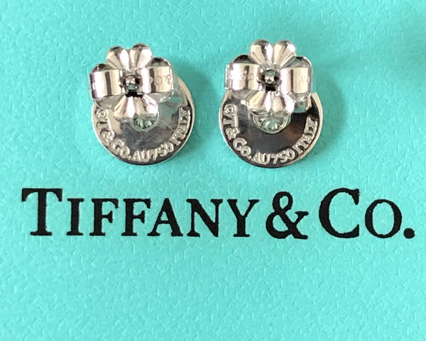 Tiffany & Co. Diamond and 18ct White Gold 1837 Stud Earrings