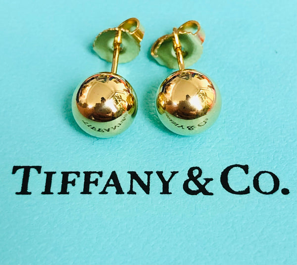 Tiffany & Co. 18ct Yellow Gold Hardwear Ball 8mm Earrings