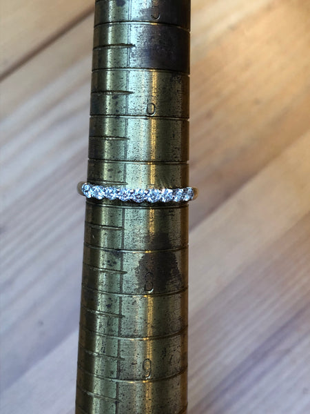Tiffany & Co. 0.27tcw Diamond Embrace 2.2mm Half Eternity Band PT950 RRP $6750