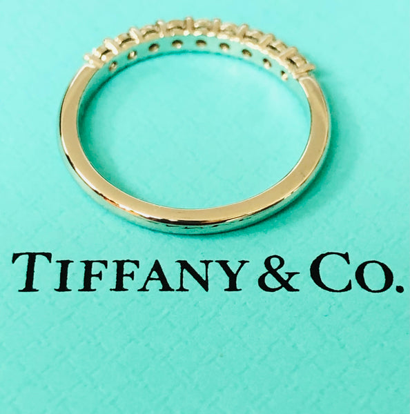 Tiffany & Co. 0.27tcw Diamond Embrace 2.2mm Half Eternity Band RRP $6750 Rcpt