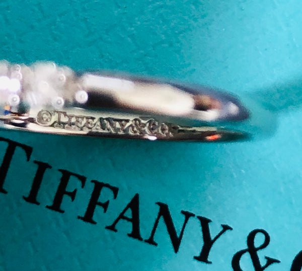 Tiffany & Co. 0.27tcw Diamond Embrace 2.2mm Half Eternity Band RRP $6750 Rcpt