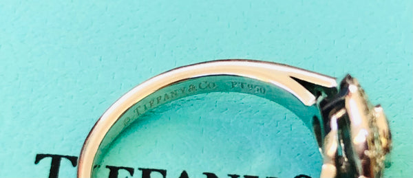 Tiffany & Co. 0.64tcw Diamond Single Circlet Engagement Ring in Platinum Boxes