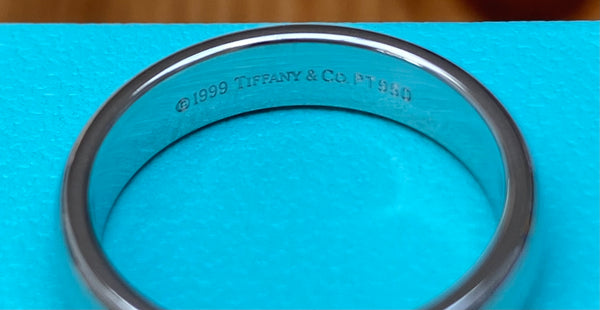 Tiffany & Co. Forever Platinum Wedding Band 4.5mm wide