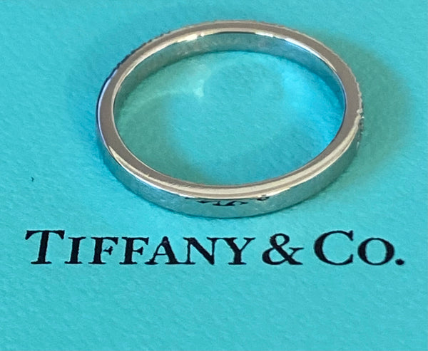 Tiffany & Co. 0.23tcw Diamond Novo Half Etenity Band Platinum w/ Paperwork