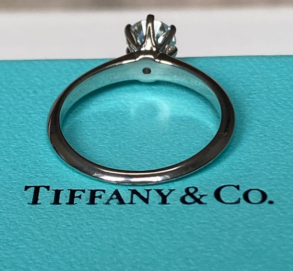 Tiffany & Co. 0.80ct G/VVS1 Diamond Classic Engagement Ring Cert/Val/Boxes