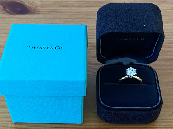 Tiffany & Co. 1.74ct I/VVS2 Diamond Classic Engagement Ring Receipt/Val/Boxes