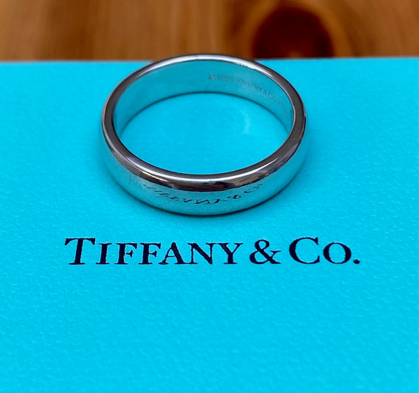 Tiffany & Co. Forever Platinum Wedding Band 4.5mm wide