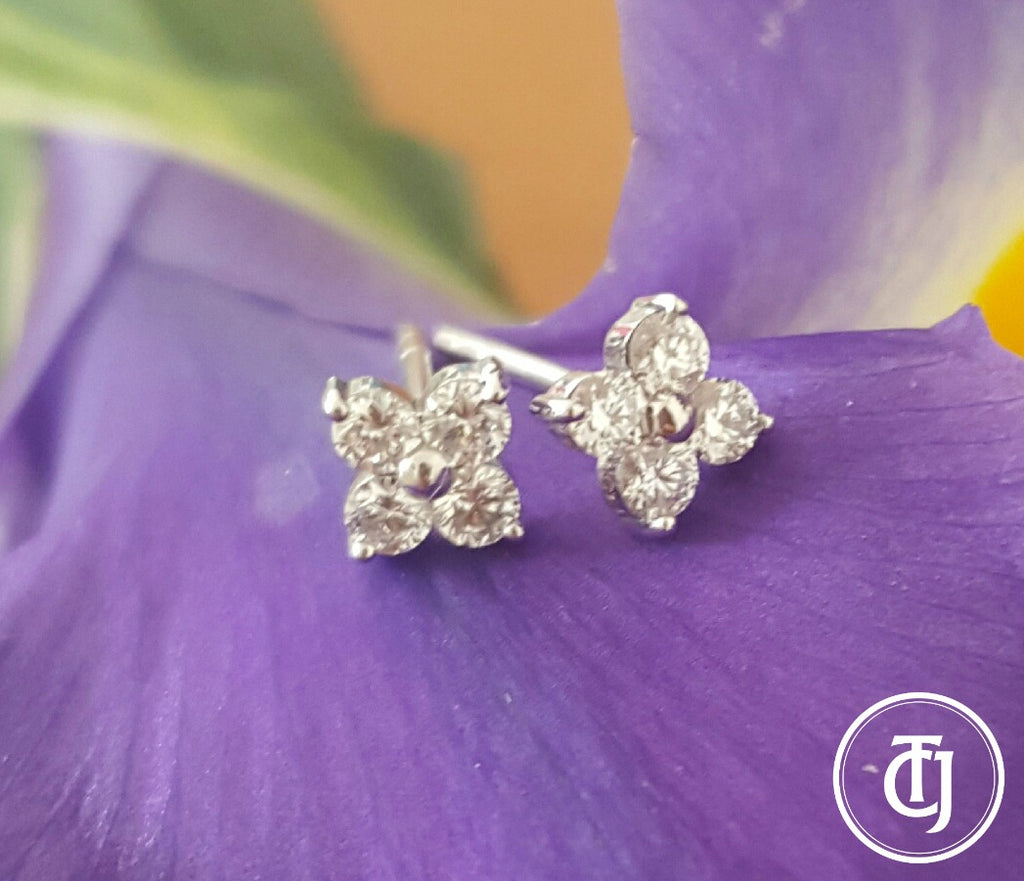 Catherine Trenton Pieces: Celebrating the NEW YEAR with our own  CTJ 'Florette' Diamond Earrings