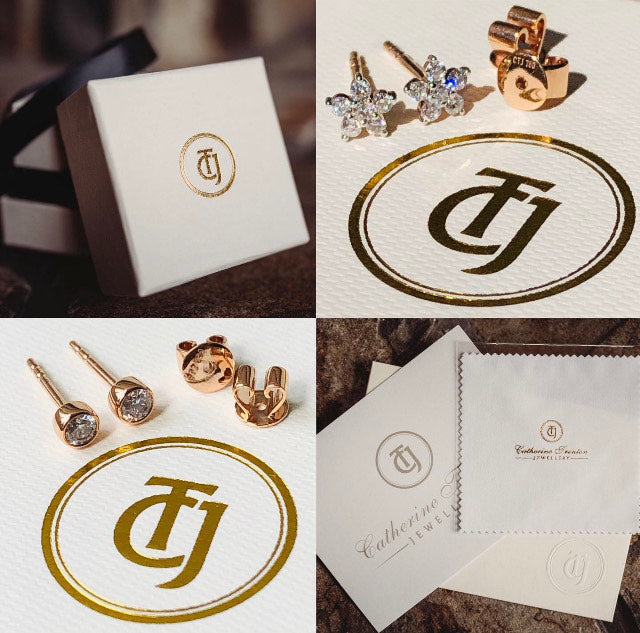 Our Hand Made CTJ 0.28tcw 'Star Bright' 18ct Gold and Diamond Earrings