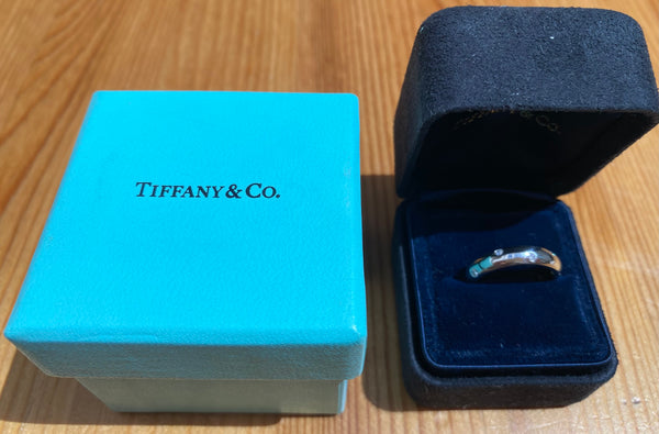 Tiffany & Co. 0.22tcw Diamond Etoile Ring in Platinum Size 5.25 RRP $5250