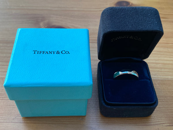 Tiffany & Co. 4.5mm Platinum Band PT950 8.93gms Size 8