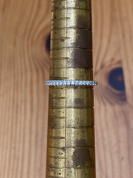 Tiffany & Co. 0.17tcw Soleste Diamond Half Eternity Ring in Platinum $4700