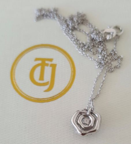 0.25tcw Diamond and 18ct White Gold Pendant Necklace on 18 inch Chain 18k by CTJ