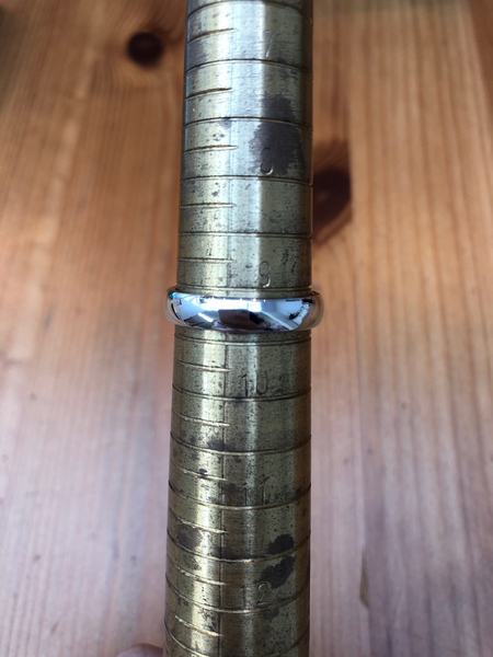 Tiffany & Co. 4.5mm Platinum PT950 Band Ring 8.09gms RRP $2950