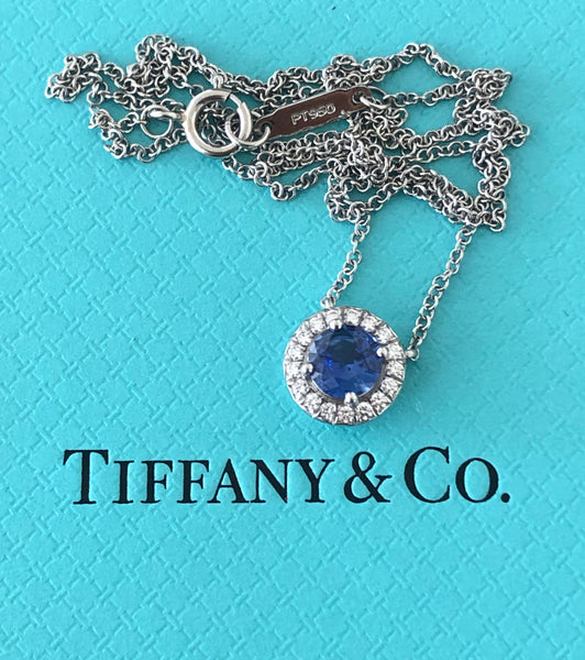 Tiffany & Co. 0.79tcw Tanzanite & Diamond Soleste Pendant in Platinum RRP $5800